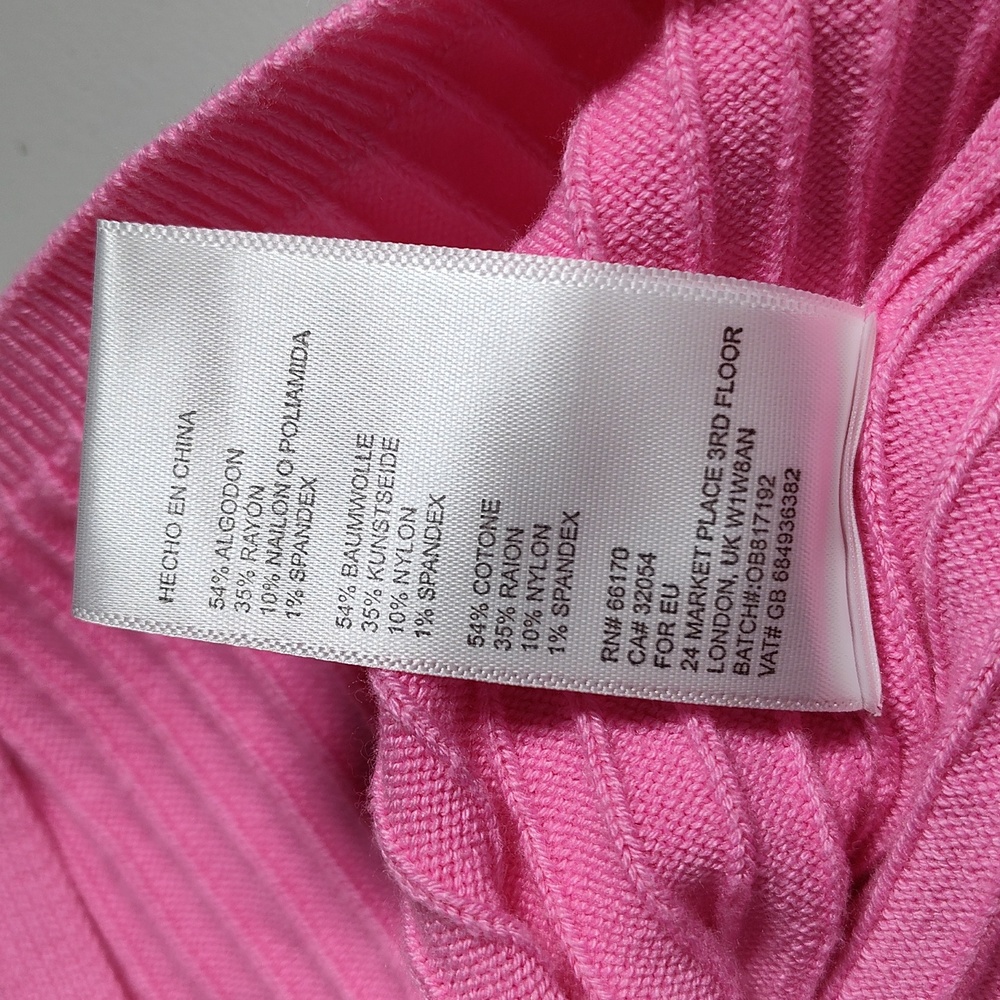 Free‎ People Skyline Ribbed Knit Midi Skirt Pink S - Picture 9 of 9